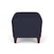 Lesro Siena Lounge Reception 1 Seat Bench, Walnut, OH Navy Upholstery SN1001 - alternate 3